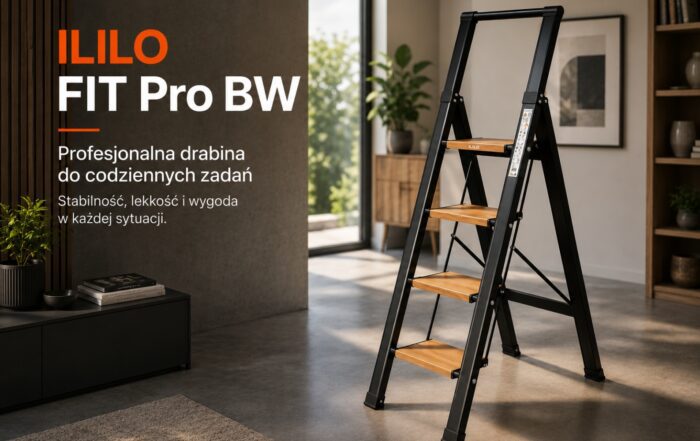 Drabina ILILO FIT Pro BW w nowoczesnym wnętrzu – miniatura artykułu